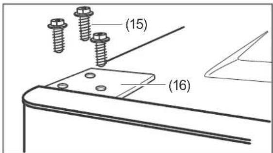Hanseatic HTF14155A2B - Changing the door hinges - 13