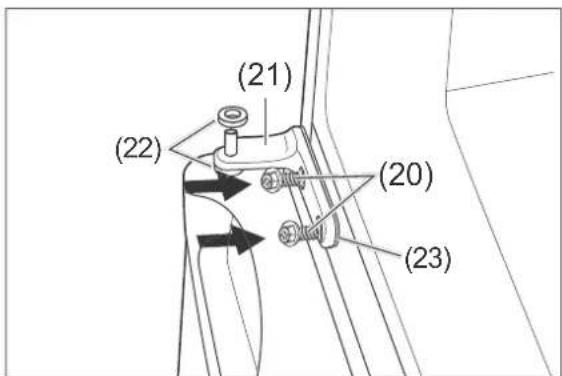 Hanseatic HTF14155A2B - Changing the door hinges - 11