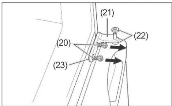 Hanseatic HTF14155A1R - Changing the door hinges - 3