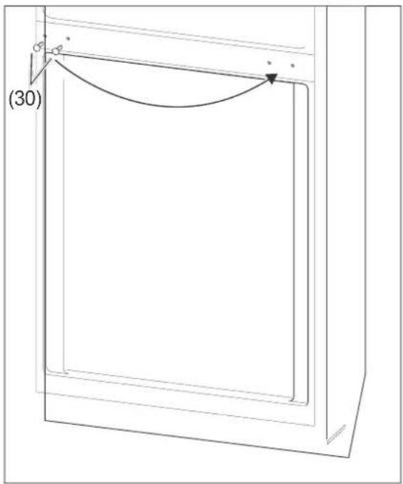 Hanseatic HTF14155A1B - Changing the door hinges - 9