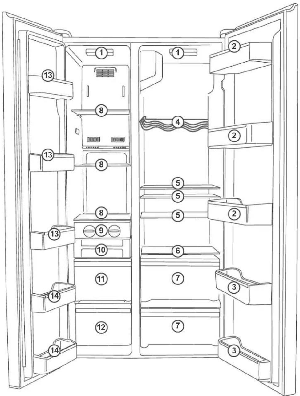 Hanseatic HSBS17990A3R - Appliance parts - 1
