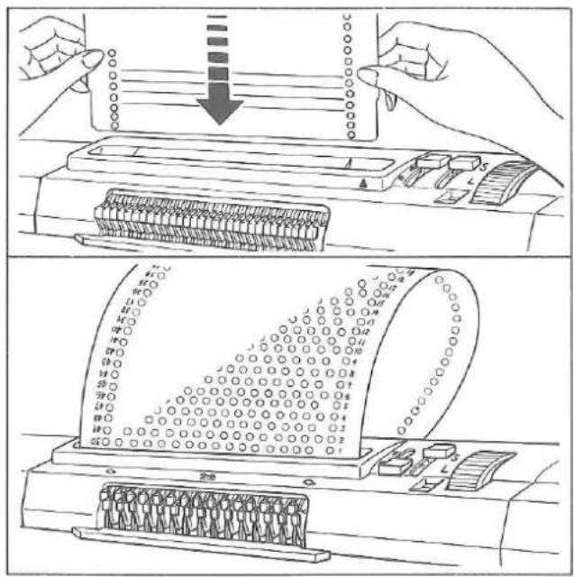 Silver Reed F-270 - STANDARD PUNCH CARDS FOR LACE CARRIAGE - 1