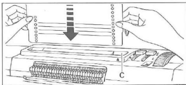Silver Reed F-270 - STANDARD PUNCH CARDS FOR MAIN CARRIAGE - 3