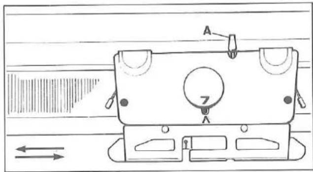 Silver Reed F-270 - NOTE FOR USING THE LACE CARRIAGE - 7