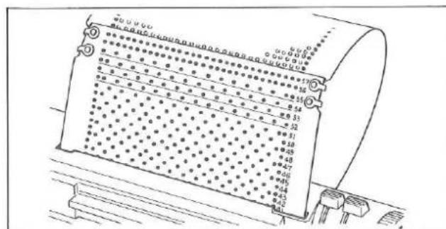 Silver Reed F-270 - STANDARD PUNCH CARDS FOR MAIN CARRIAGE - 6