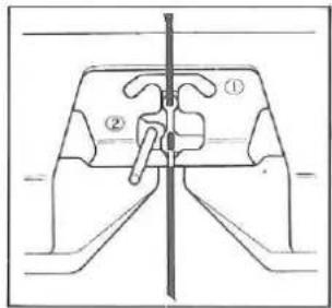 Silver Reed F-270 - REMOVING KNITTED FABRIC - 3