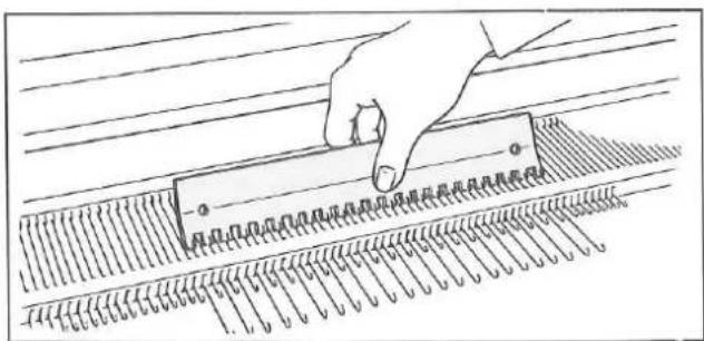 Silver Reed F-270 - ALIGNING NEEDLES - 6