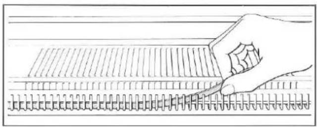 Silver Reed F-270 - NOTE FOR USING THE LACE CARRIAGE - 1