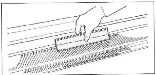 Silver Reed F-270 - NOTE FOR USING THE LACE CARRIAGE - 5