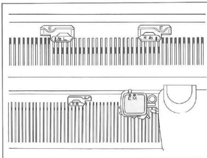 Silver Reed F-270 - PRACTICING HAND FEEDING - 1