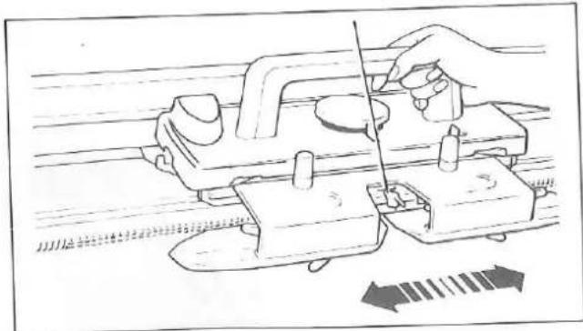 Silver Reed F-270 - SETTING CARRIAGE - 10