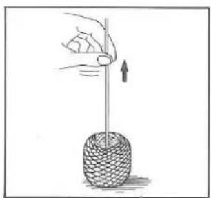 Silver Reed F-270 - REMOVING KNITTED FABRIC - 6