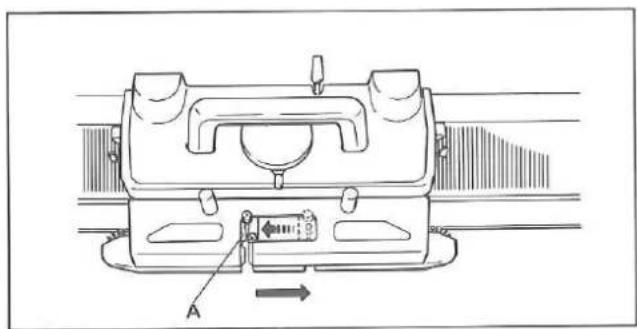 Silver Reed F-270 - NOTE FOR USING THE LACE CARRIAGE - 8