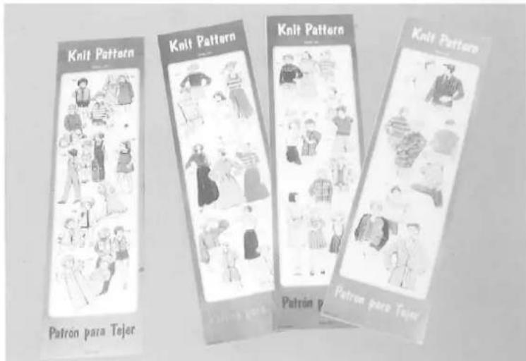 Silver Reed F-270 - Knit Pattern Paper Set - 1