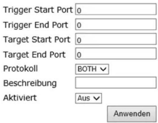 Technicolor TC7200.20 - Port-Auslöser (Trigger) - 2