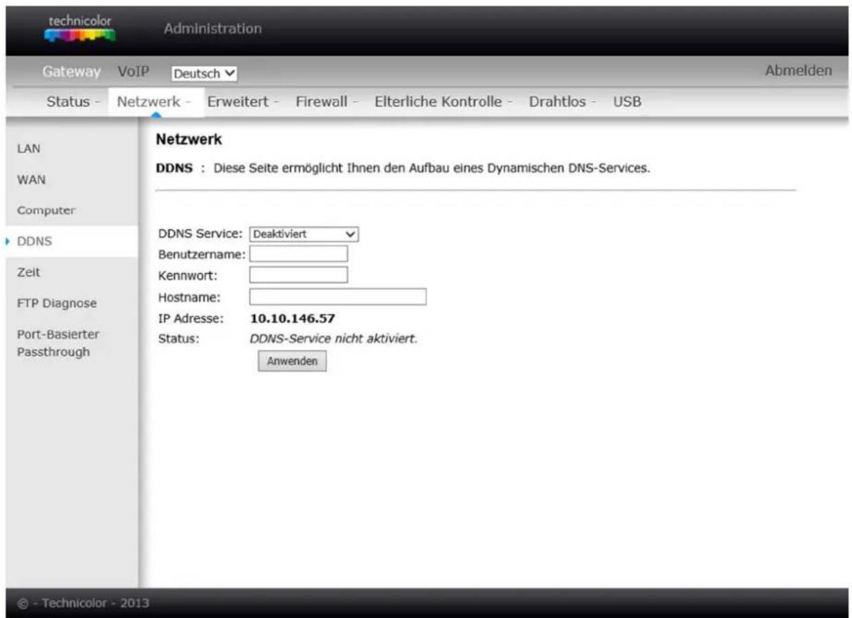 Technicolor TC7200.20 - DDNS - Dynamic DNS service - 1