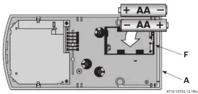 Worcester MT10RF - TO REPLACE THE BATTERIES: - 2