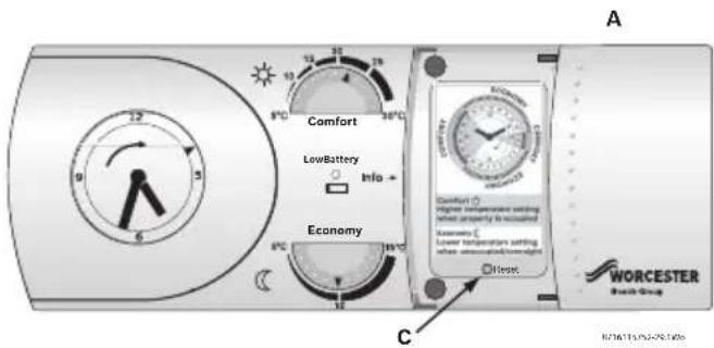 Worcester MT10RF - TO REPLACE THE BATTERIES: - 4