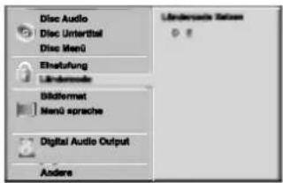 Disc Audio Disc Untertial Disc Merü Einstufung Lindemonte Sildformet Nenü sprache Digital Audio Output Andere