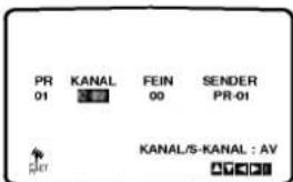 PR 01 KANAL FEIN 00 SENDER PR-01 KANAL/S-KANAL : AV