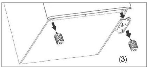 Hanseatic HKS8555GA2S - Changing the lower hinge - 1