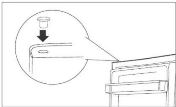 Hanseatic HKS8555GA2S - Changing the lower hinge - 4