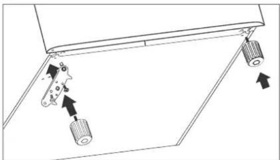 Hanseatic HKS8555A2 - Changing the lower hinge - 3