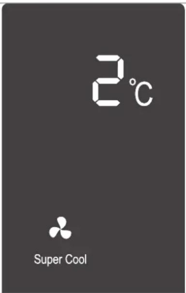Hanseatic HKS18560DA2I - Activating the "Super Cool" function - 1