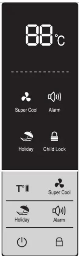 Hanseatic HKS18560DA2I - Control panel and display - 1