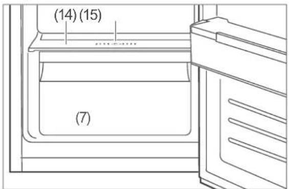 Hanseatic HKS18560DA2I - Moisture control in the vegetable drawer - 1