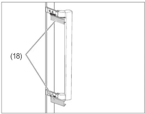 Hanseatic HKS18560DA2I - Attaching the door handle - 3