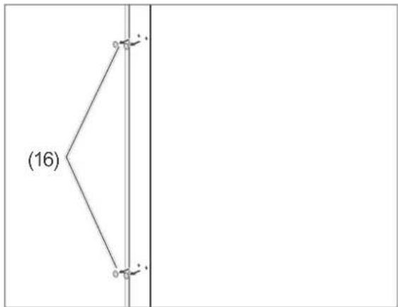 Hanseatic HKS18560DA2I - Attaching the door handle - 1