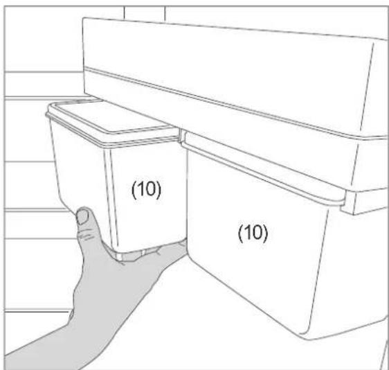 Hanseatic HKS18560A2SS - Removing the suspended container - 1