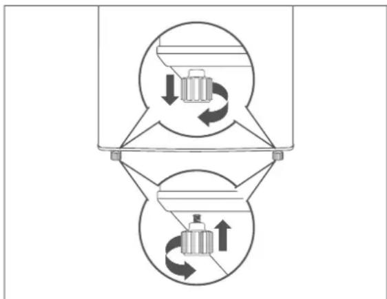Hanseatic HKGK18860A2NFBK - Setting up and aligning the appliance - 1