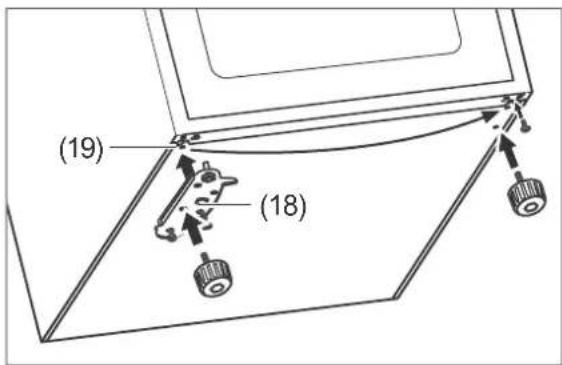 Hanseatic HKGK18560A3W - Changing the door hinges - 10