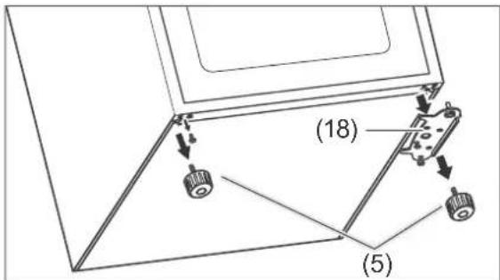 Hanseatic HKGK18560A2I - Changing the door hinges - 8