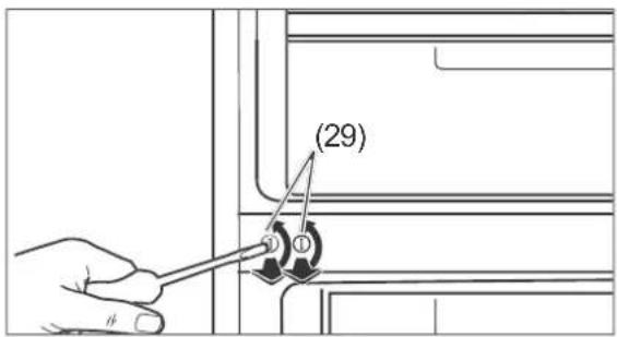 Hanseatic HKGK17455A2I - Preparing the doors and hinges for repositioning - 3