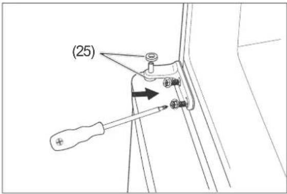 Hanseatic HKGK17455A2I - Replacing the doors and hinges - 1