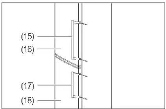 Hanseatic HKGK17455A2I - Replacing the doors and hinges - 4