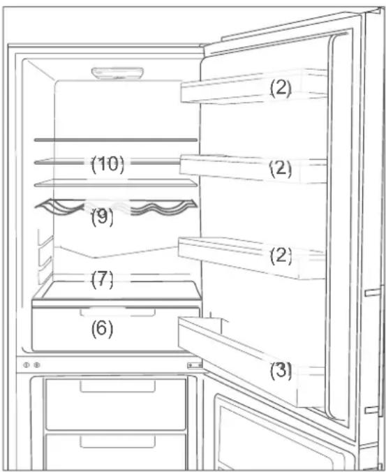 Hanseatic HKGK17455A2I - Filling the fridge compartment - 1