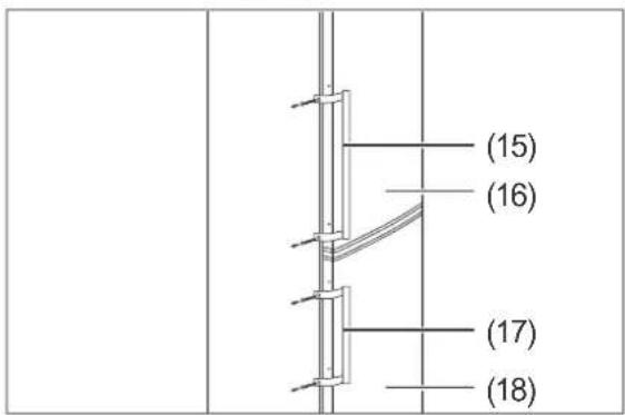 Hanseatic HKGK17455A2I - Removing the doors and hinges - 1