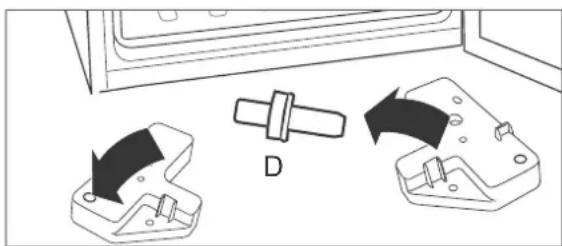 Hanseatic HEKS12254A1 - Changing the door hinges - 3