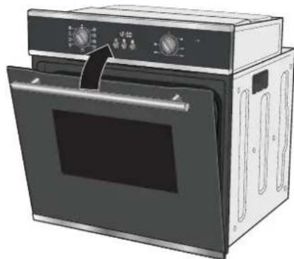 Hanseatic 65DEE40106 - Backofentür aushängen - 2