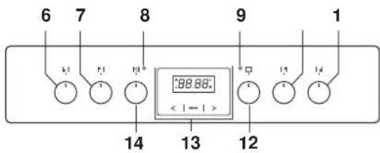 6 7 8 9 1 :88.88. < | - | >