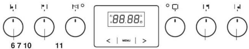 6 7 10 11 お 88.88 A < | MENU | > ° □ I ▲ I ▼