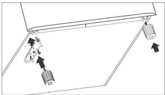 Hanseatic HKS8555GA1 - Changing the lower hinge - 3