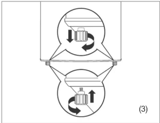 Hanseatic HKS8555GA1 - Setting up and aligning the appliance - 1