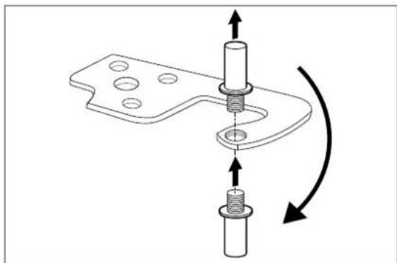 Hanseatic HKGK18560A2W - Changing the door hinges - 12