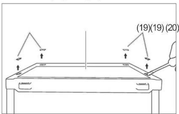 Hanseatic HKGK17455A2W - Removing the doors and hinges - 2