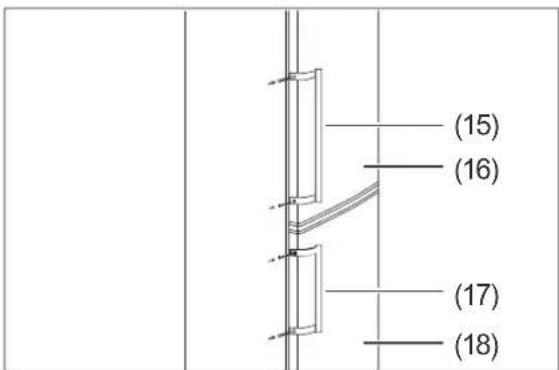 Hanseatic HKGK17455A2W - Attaching the door handles - 2